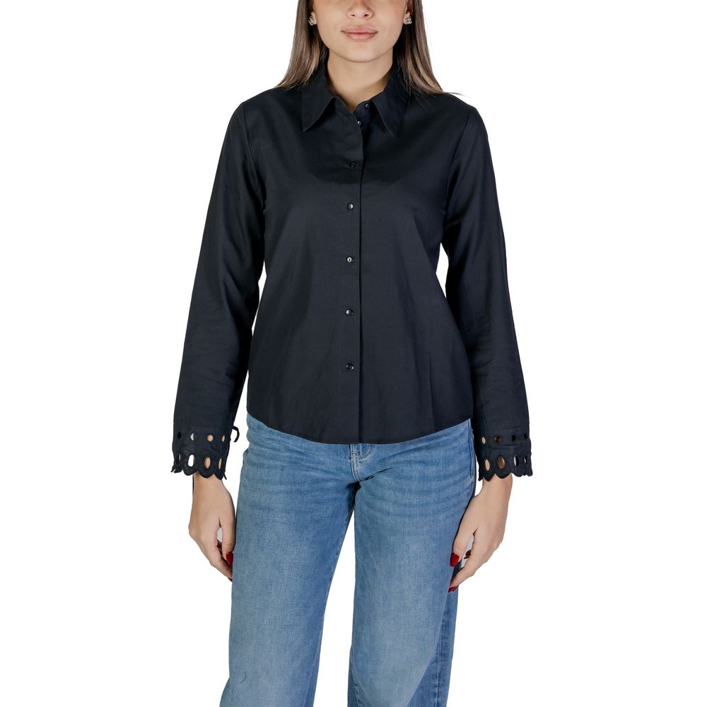 Jacqueline De Yong Black Cotton Blouse Jacqueline De Yong