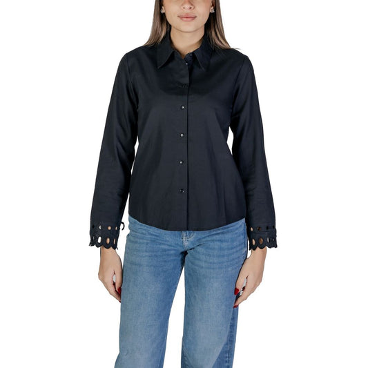 Jacqueline De Yong Black Cotton Blouse Jacqueline De Yong