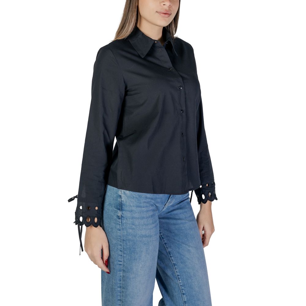 Jacqueline De Yong Black Cotton Blouse Jacqueline De Yong