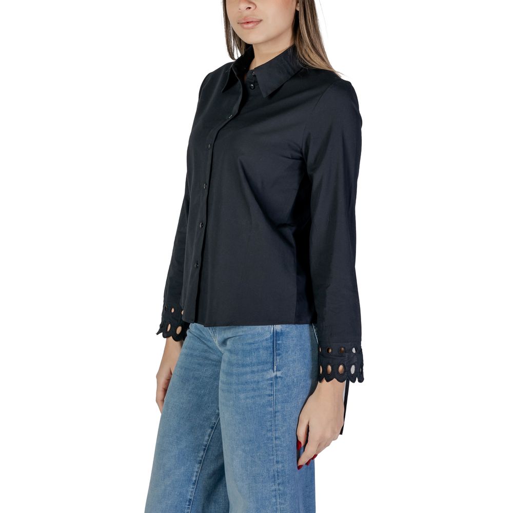 Jacqueline De Yong Black Cotton Blouse Jacqueline De Yong