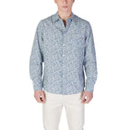 Replay Blue Cotton Pattern Shirt
