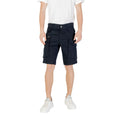 Replay Blue Cotton Bermuda Shorts
