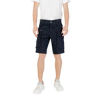 Replay Blue Cotton Bermuda Shorts