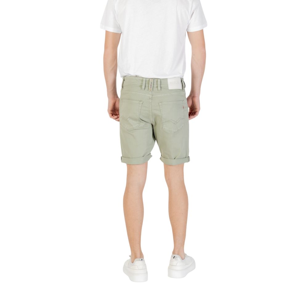 Replay Bicolor Cotton Bermuda Shorts Replay