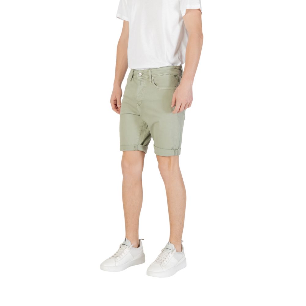 Replay Bicolor Cotton Bermuda Shorts Replay