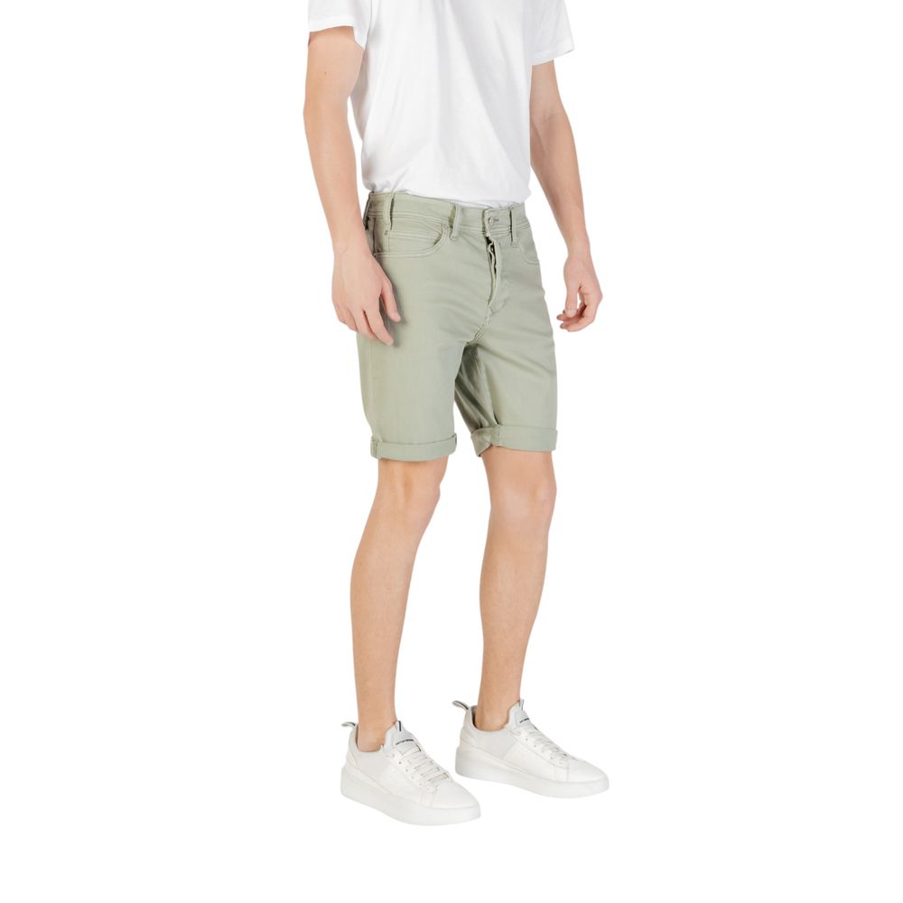 Replay Bicolor Cotton Bermuda Shorts Replay