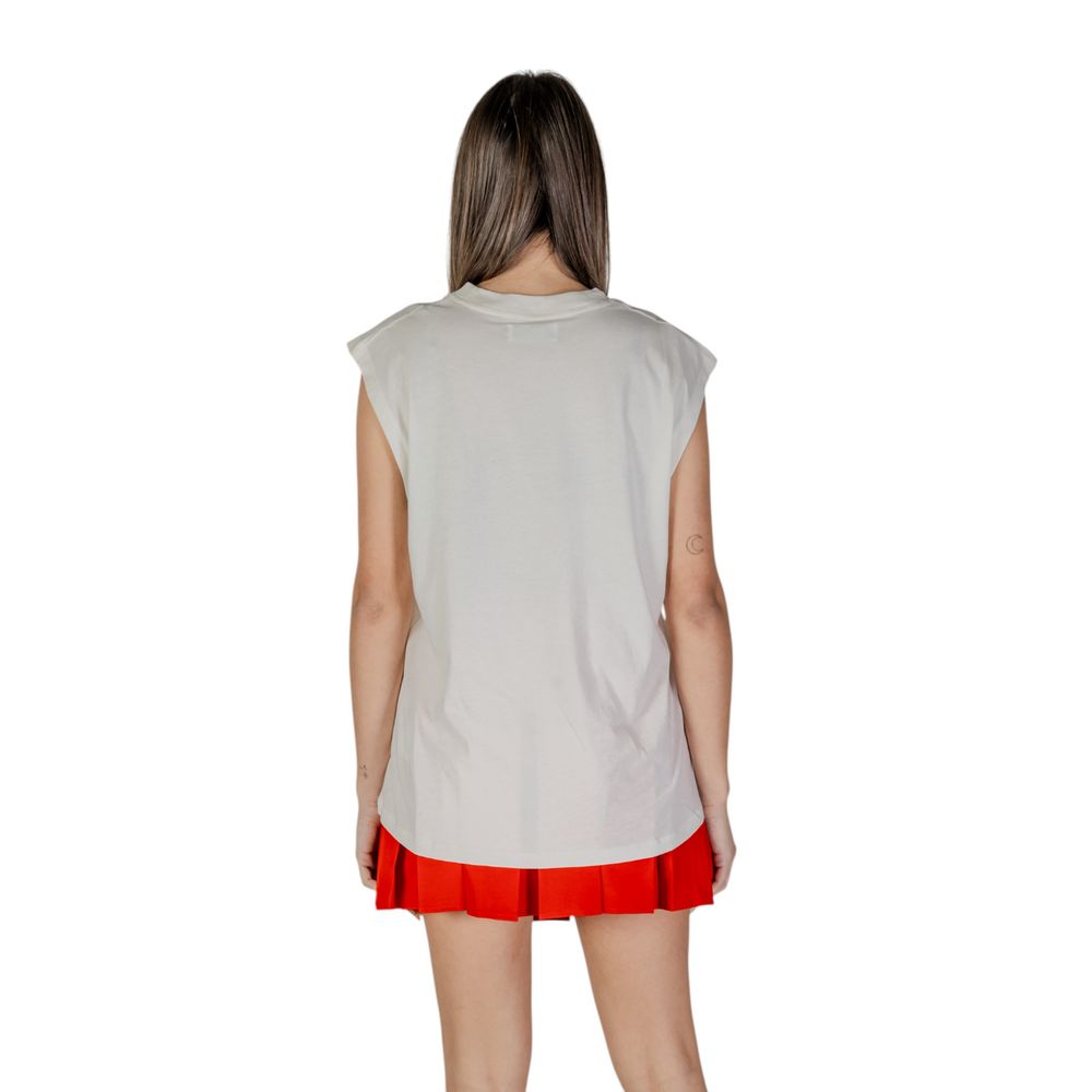Replay Cream Cotton Tank Tops - Eljoys Fashion 