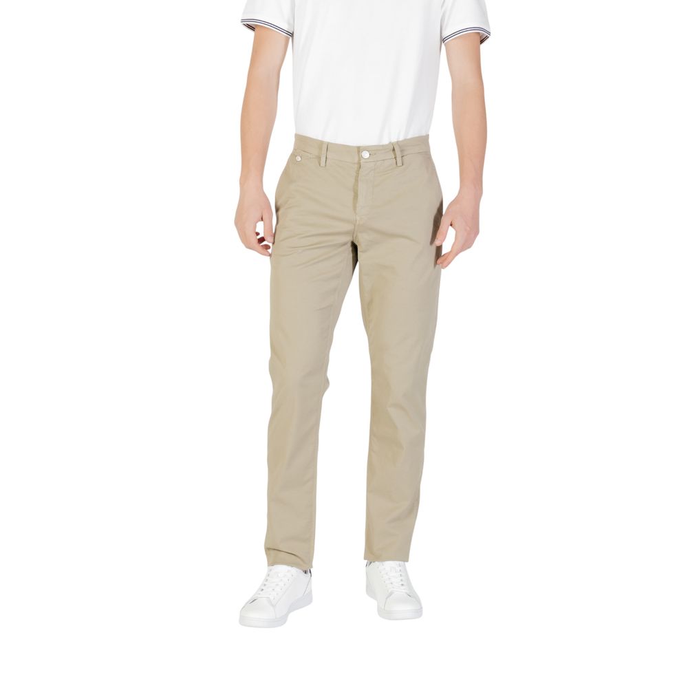 Replay Green Cotton Casual Pants