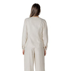 Vila Clothes Beige Viscose Blouse