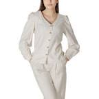 Vila Clothes Beige Viscose Blouse