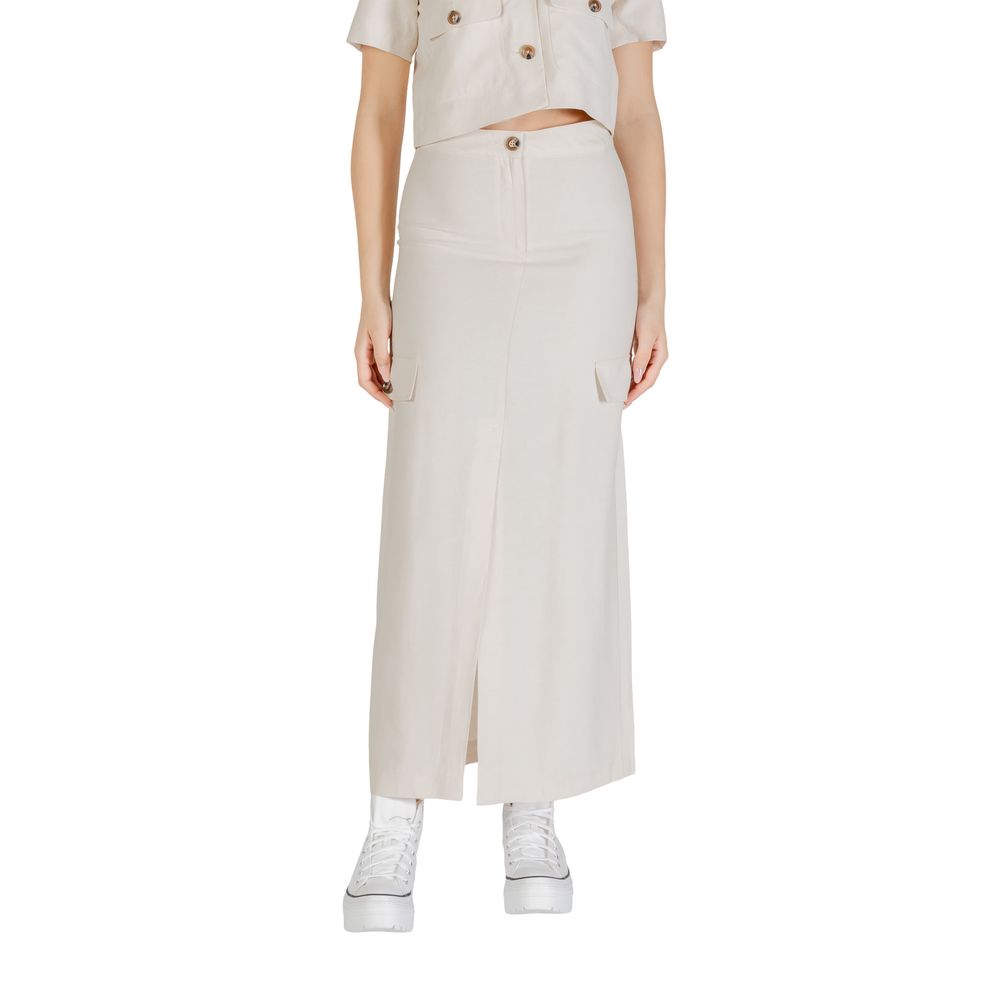 Jacqueline De Yong Bicolor Viscose Long Skirt
