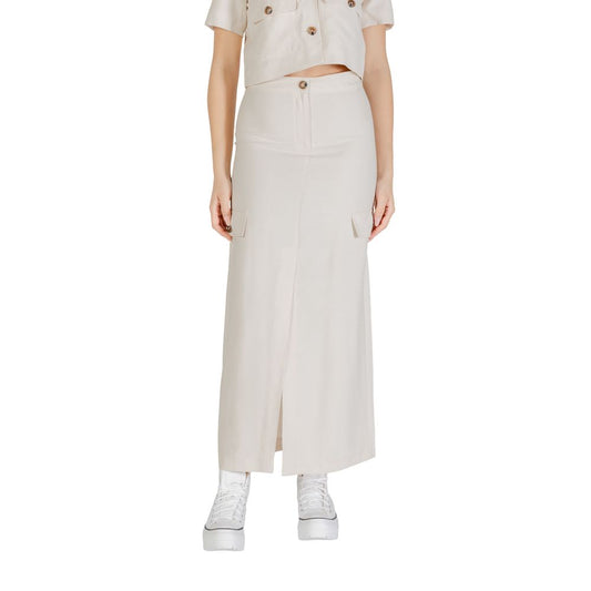 Jacqueline De Yong Bicolor Viscose Long Skirt