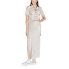 Jacqueline De Yong Bicolor Viscose Long Skirt