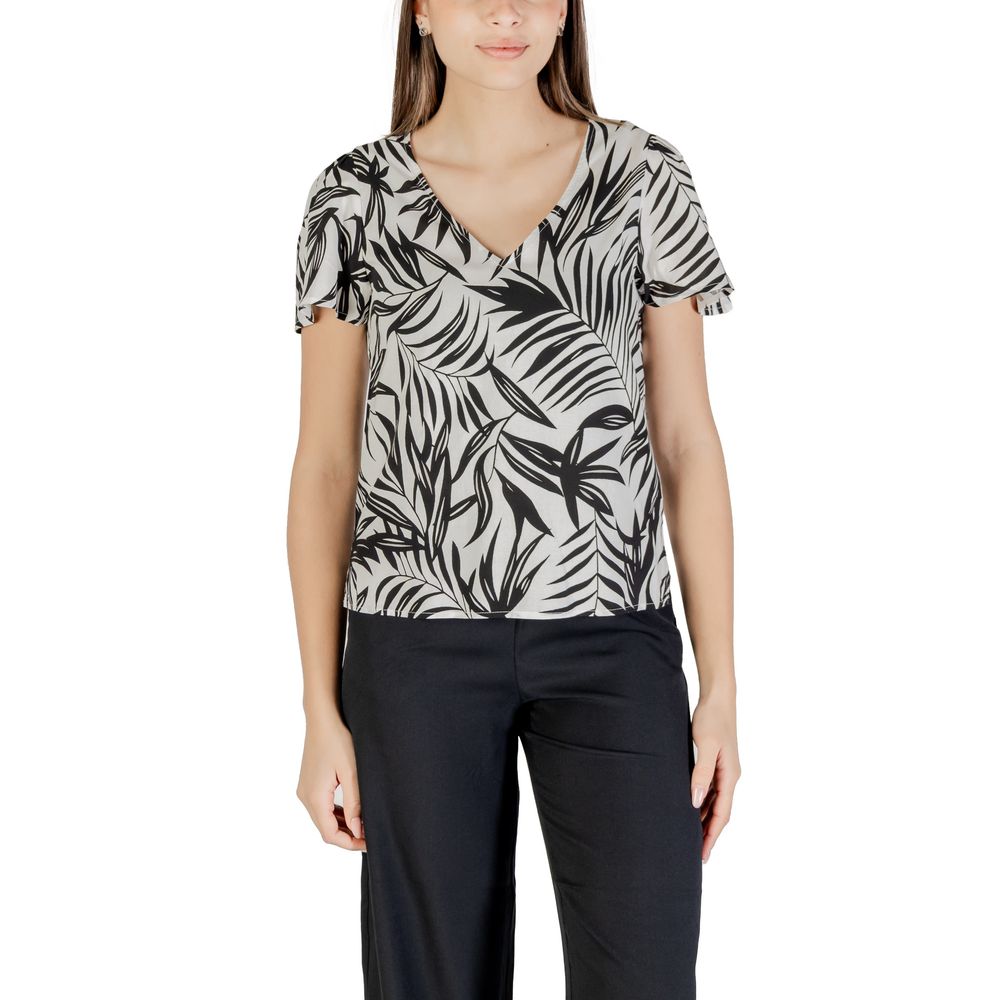 Vero Moda White Viscose Blouse Vero Moda
