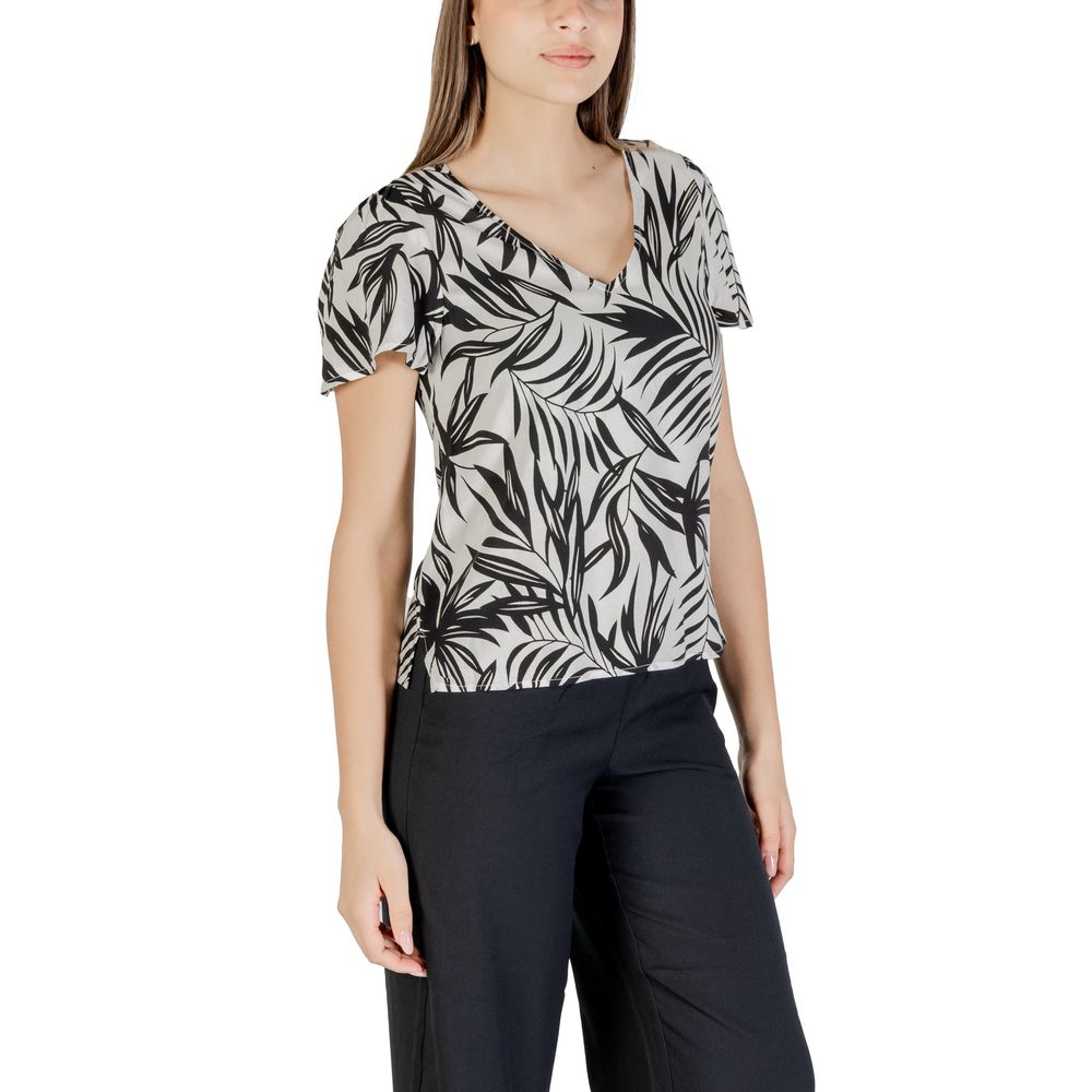 Vero Moda White Viscose Blouse Vero Moda