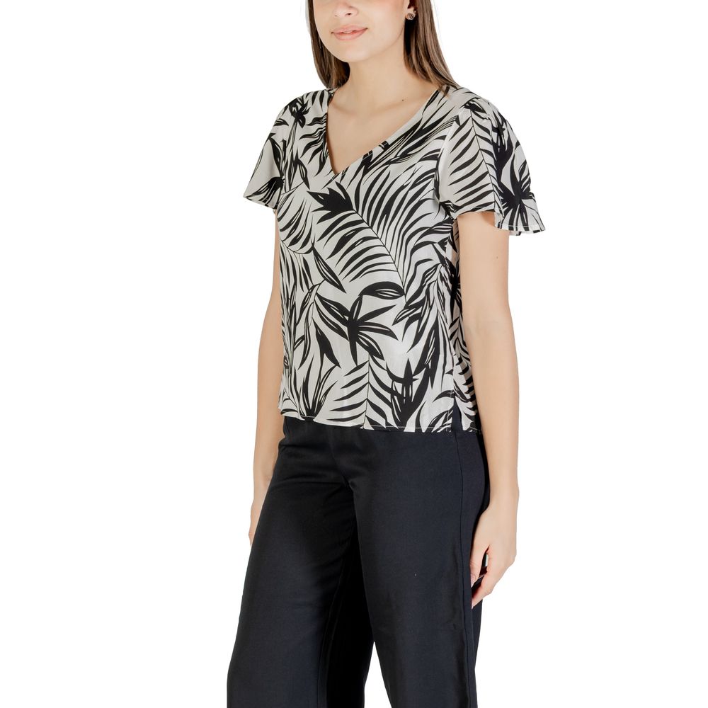 Vero Moda White Viscose Blouse Vero Moda