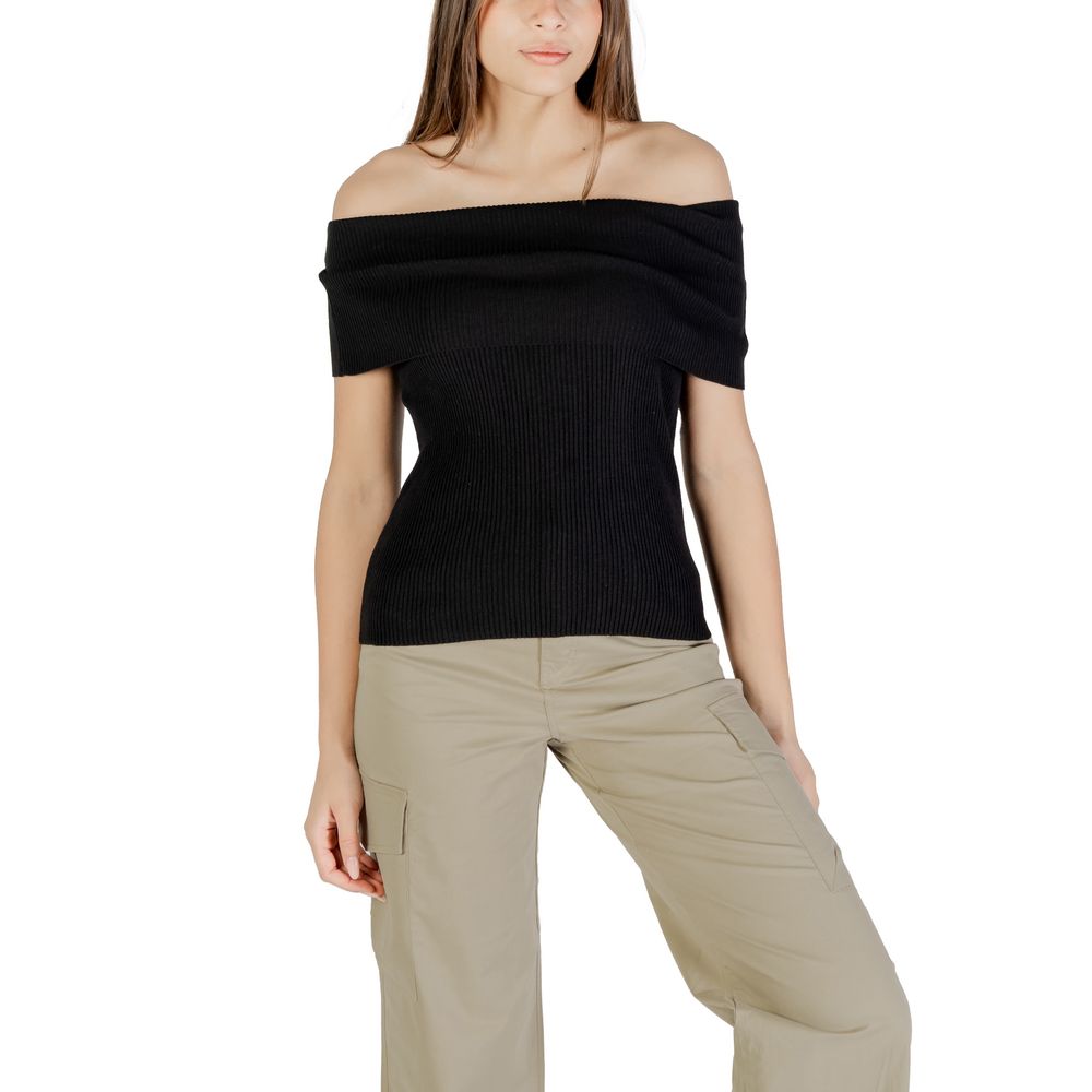 Only Black Polyester Sweater