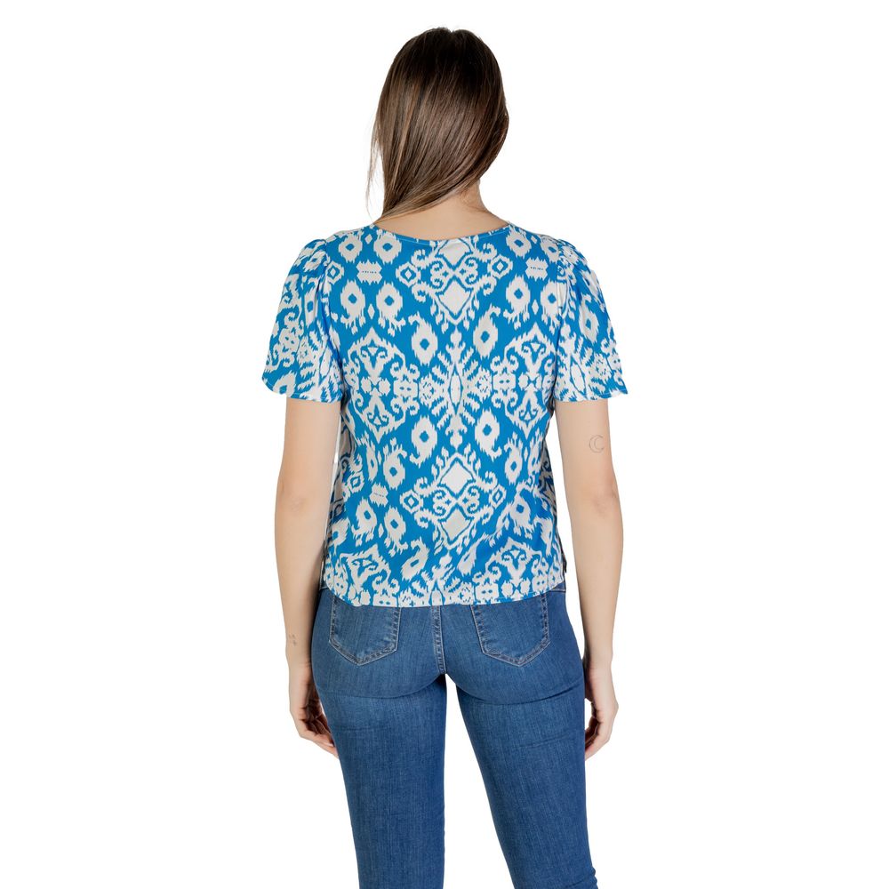 Vero Moda Blue Viscose Blouse Vero Moda