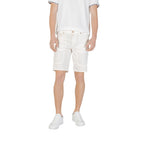 Jeckerson White Cotton Bermuda Shorts - Eljoys Fashion 