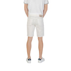 Jeckerson White Cotton Bermuda Shorts - Eljoys Fashion 