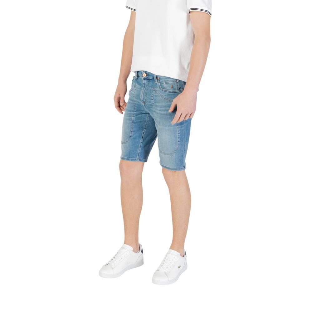 Jeckerson Light Blue Cotton Bermuda Shorts - Eljoys Fashion 