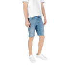 Jeckerson Light Blue Cotton Bermuda Shorts - Eljoys Fashion 