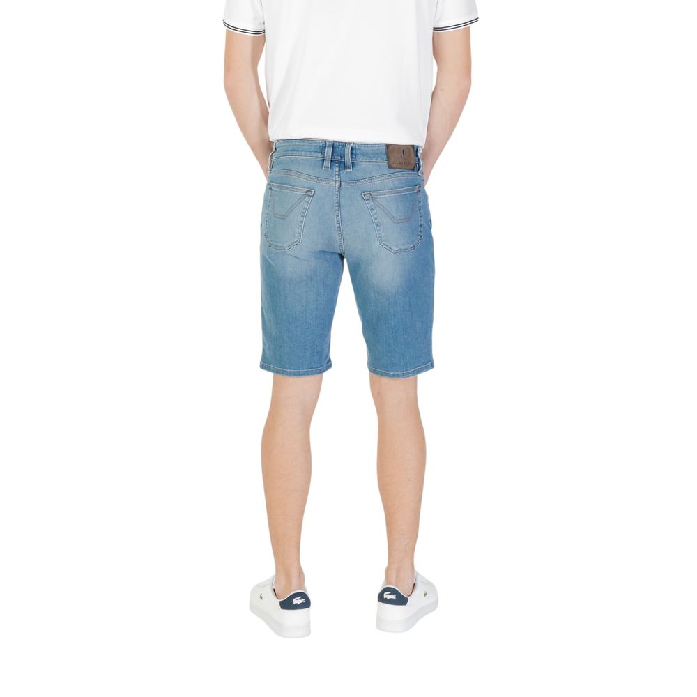 Jeckerson Light Blue Cotton Bermuda Shorts - Eljoys Fashion 