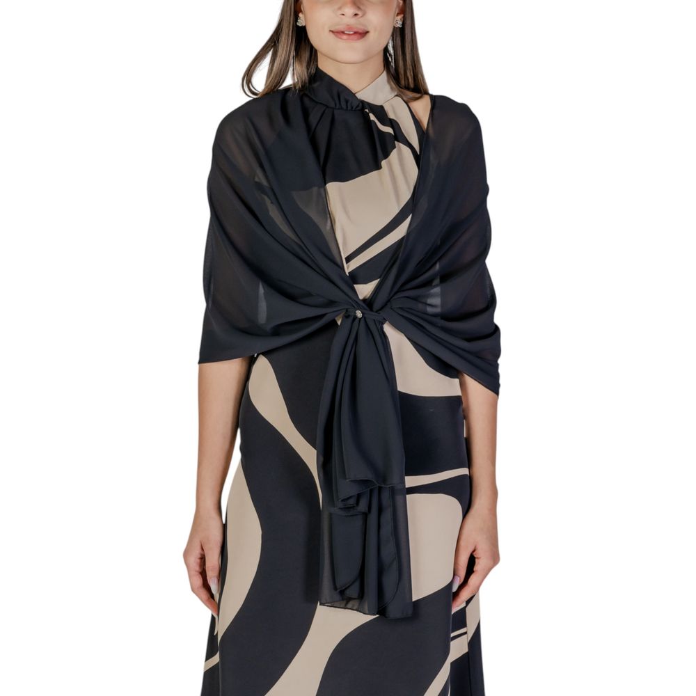 Rinascimento Black Polyester Scarf Rinascimento