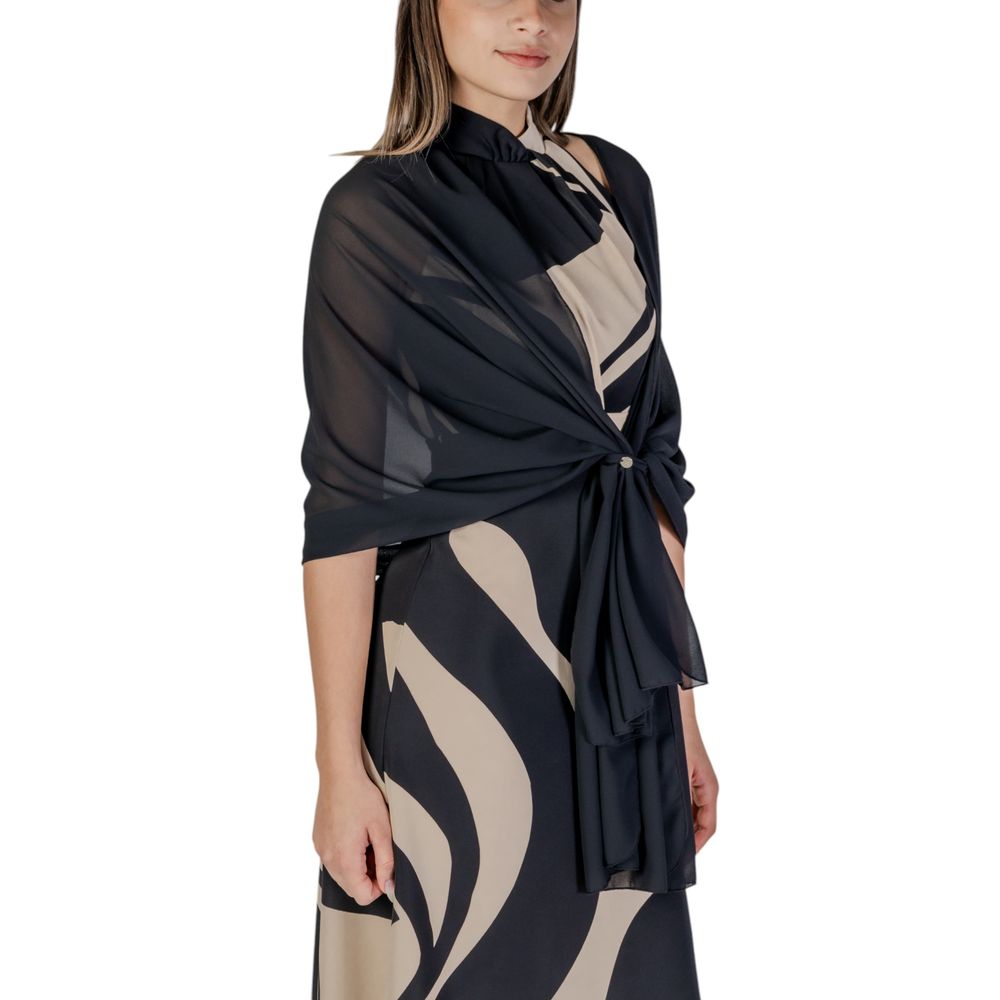 Rinascimento Black Polyester Scarf Rinascimento