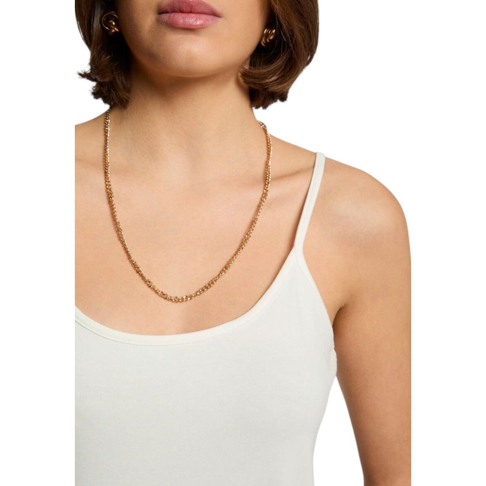 Morgan De Toi Cream Cotton Tank Top