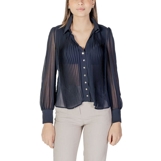 Morgan De Toi Blue Polyester Shirt Morgan De Toi