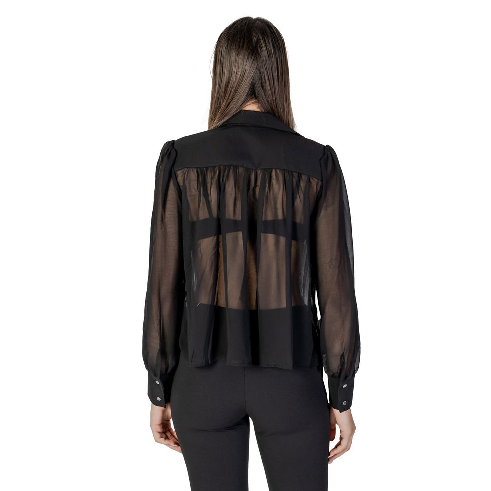Morgan De Toi Black Polyester Blouse Morgan De Toi