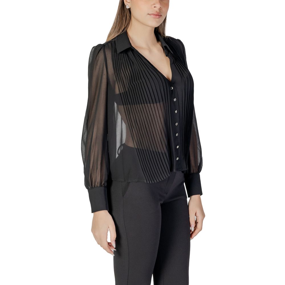 Morgan De Toi Black Polyester Blouse Morgan De Toi
