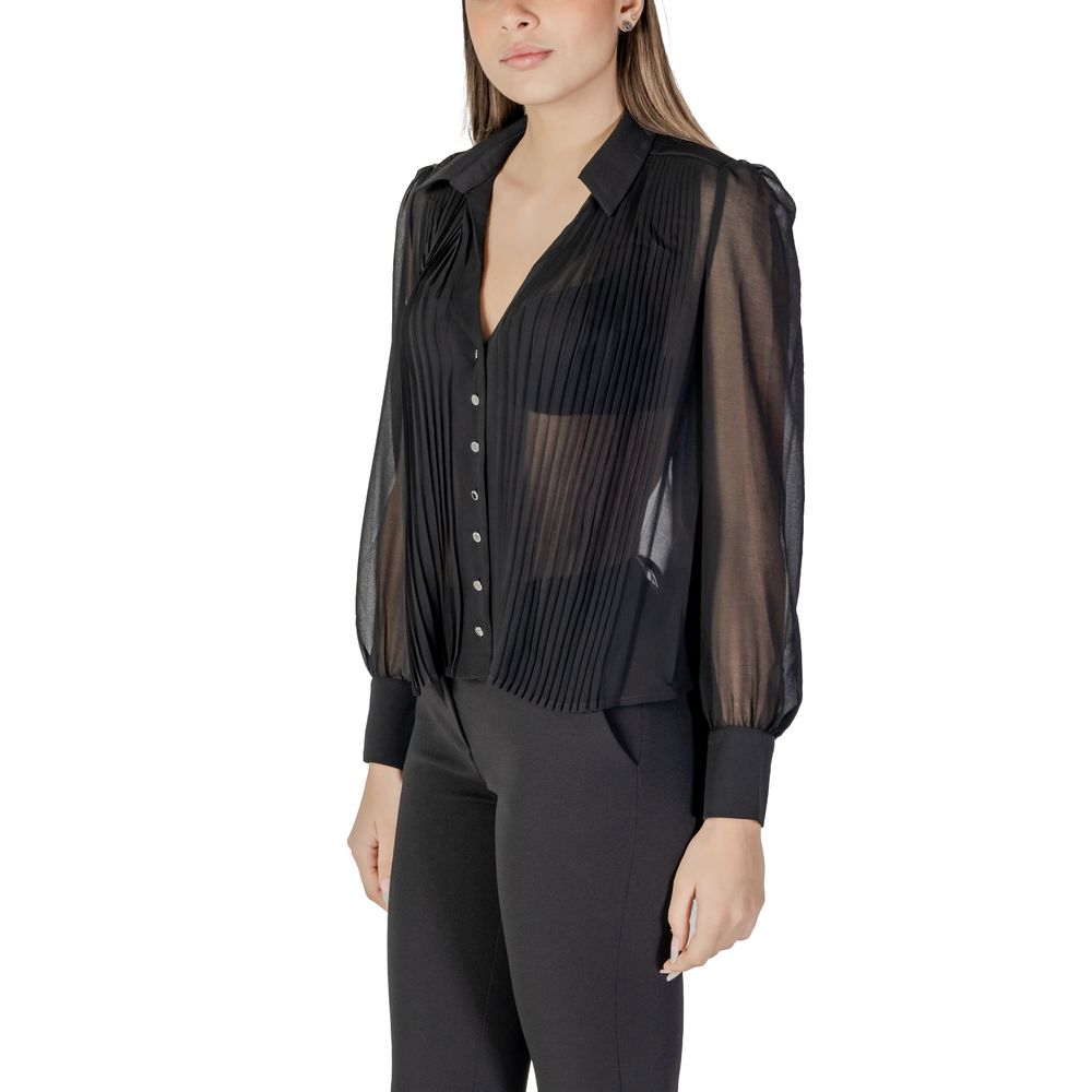 Morgan De Toi Black Polyester Blouse Morgan De Toi