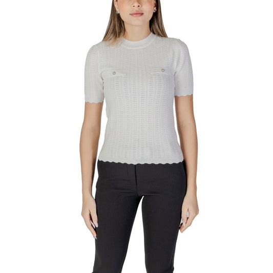 Morgan De Toi White Recycled Polyester Sweater