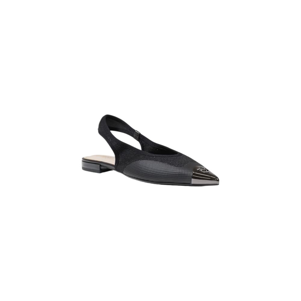 PINKO Black Leather Flat Sandals PINKO