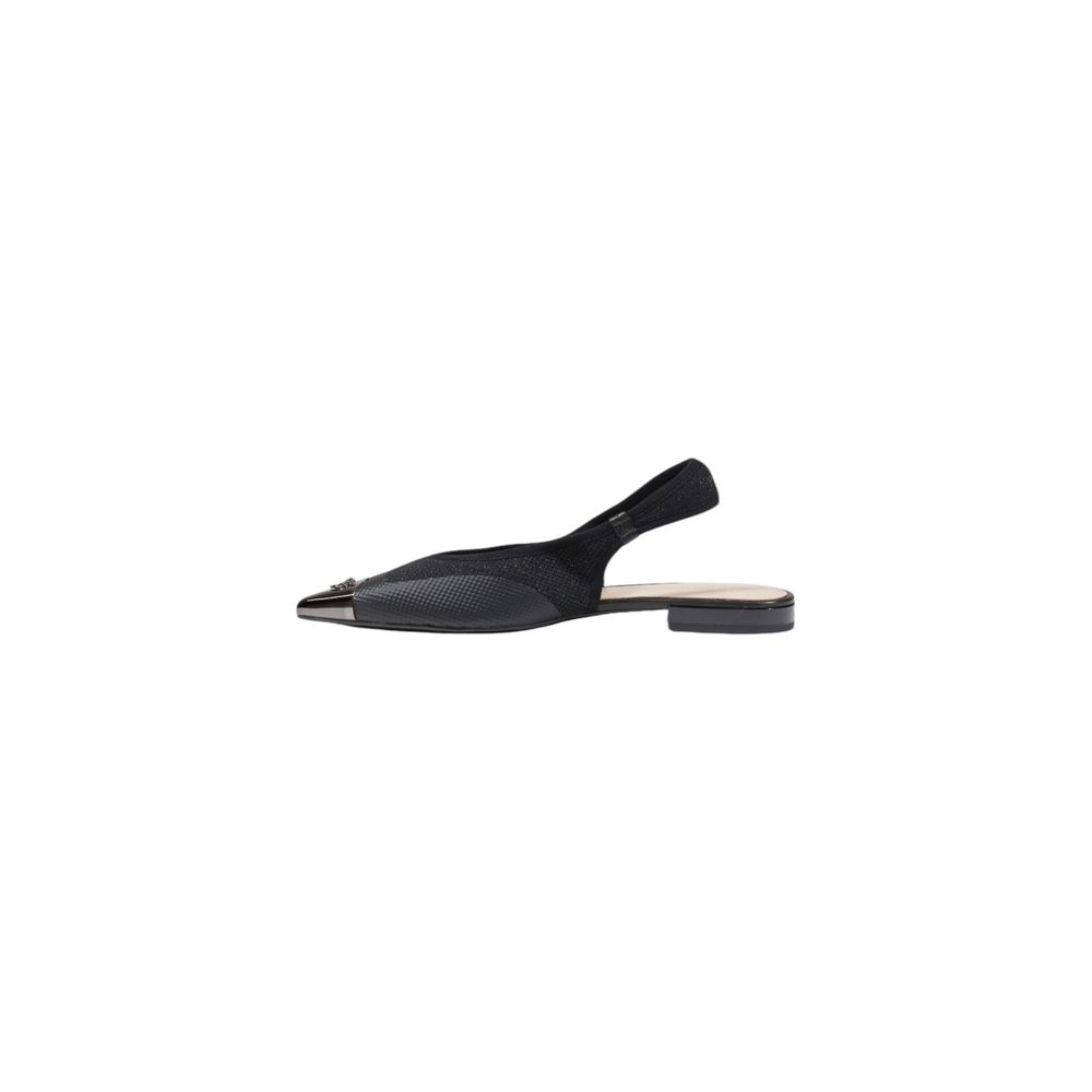 PINKO Black Leather Flat Sandals PINKO