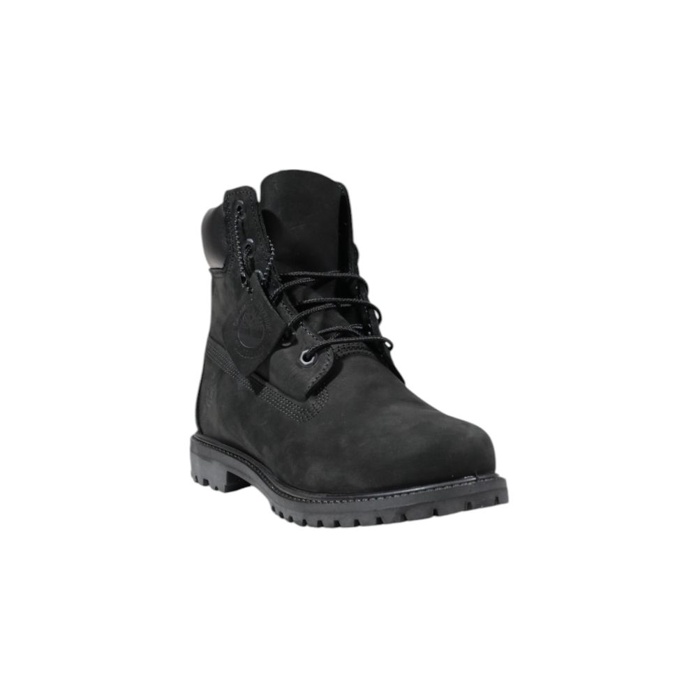 Timberland Black Leather Lace-Up Boots - Eljoys Fashion 