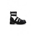 Cult Black Leather Sandals - Eljoys Fashion 