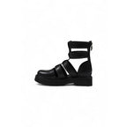 Cult Black Leather Sandals - Eljoys Fashion 