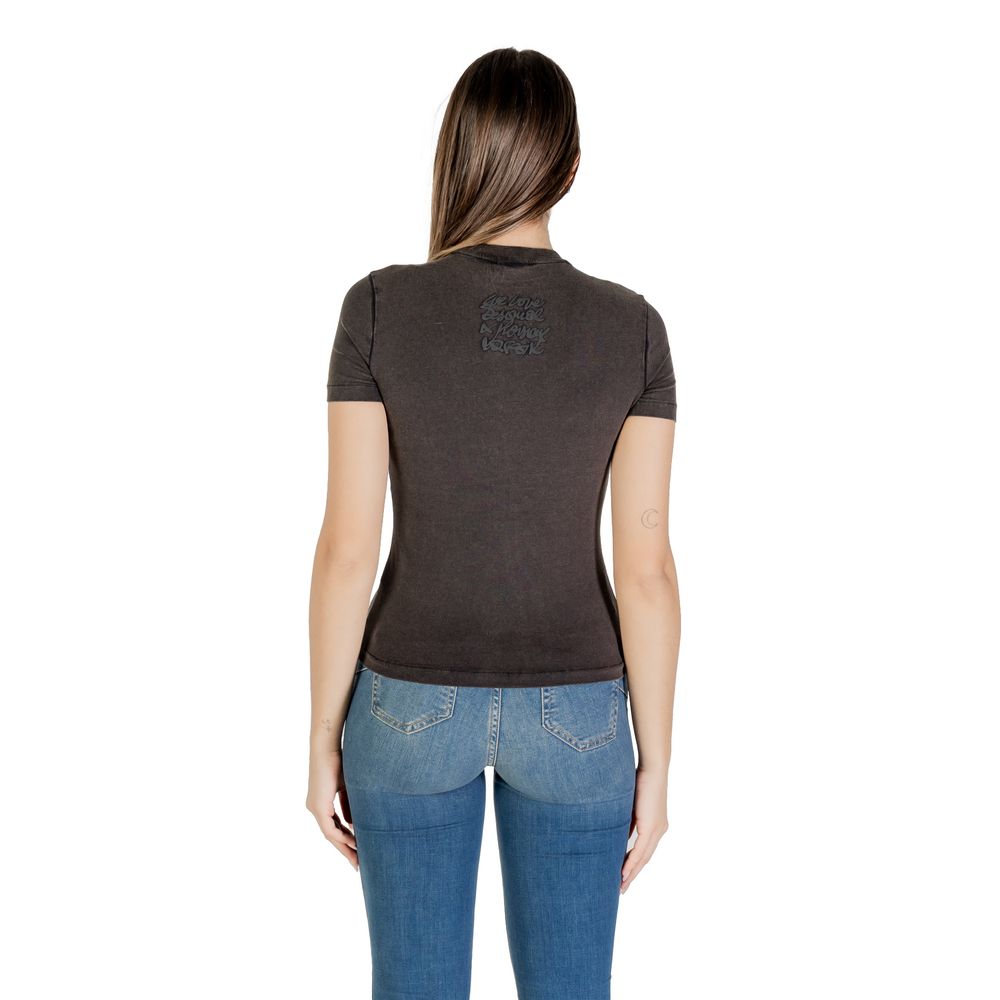 Desigual Black Cotton T-Shirt Desigual