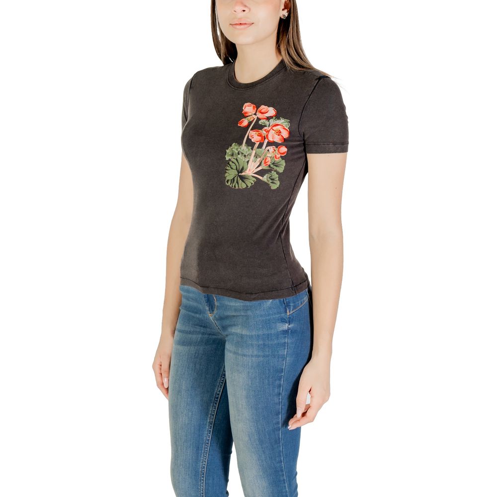 Desigual Black Cotton T-Shirt Desigual