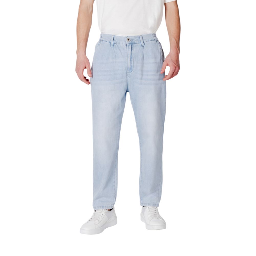 Gianni Lupo Blue Cotton Slim Fit Jeans Gianni Lupo