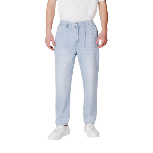 Gianni Lupo Blue Cotton Slim Fit Jeans Gianni Lupo