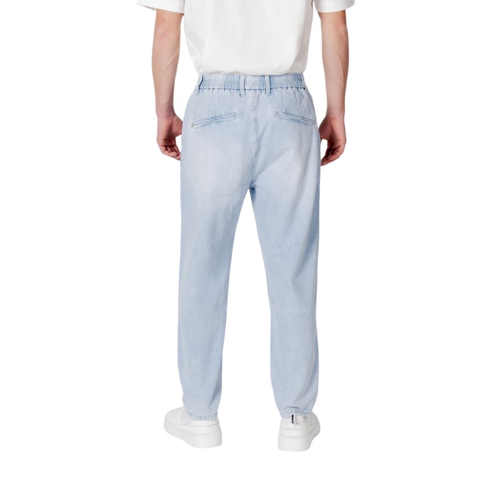 Gianni Lupo Blue Cotton Slim Fit Jeans Gianni Lupo
