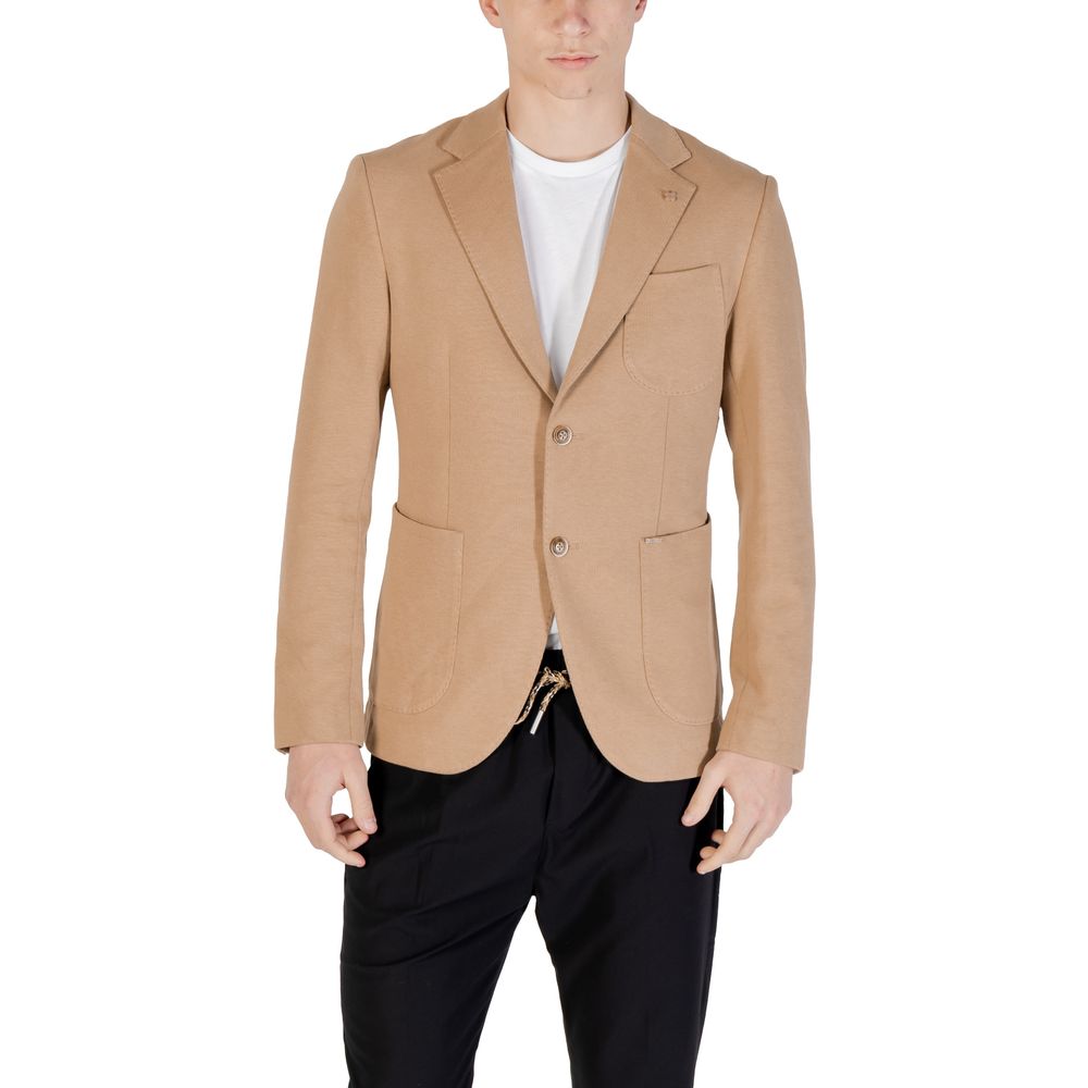 Gianni Lupo Beige Cotton Blazer Gianni Lupo