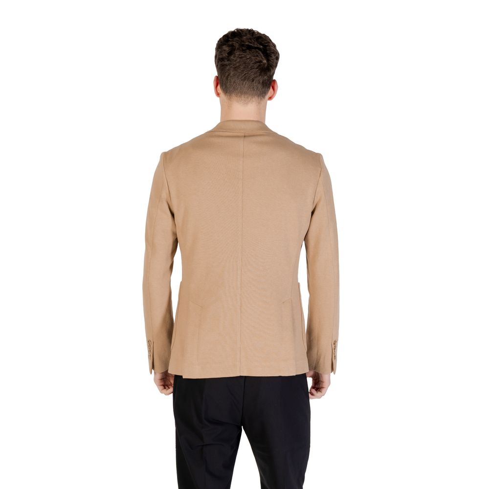 Gianni Lupo Beige Cotton Blazer Gianni Lupo