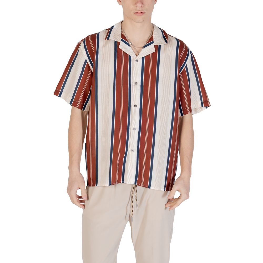 Gianni Lupo Beige Linen Shortsleeve Shirt Gianni Lupo