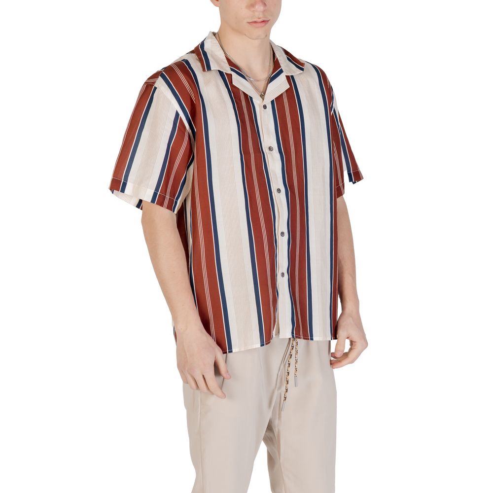 Gianni Lupo Beige Linen Shortsleeve Shirt Gianni Lupo