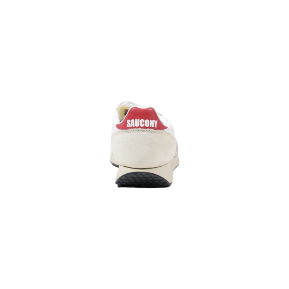 Saucony White Leather Athletic Sneakers - Eljoys Fashion 
